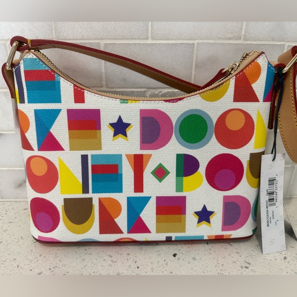 Dooney & Bourke Multicolor Graphic Crossbody Bag - Picture 3 of 10